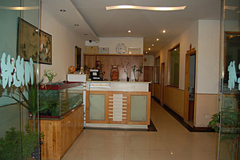 青岛阳地村宾馆接待台 接待台