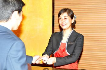 成都太极商务宾馆接待台 接待台